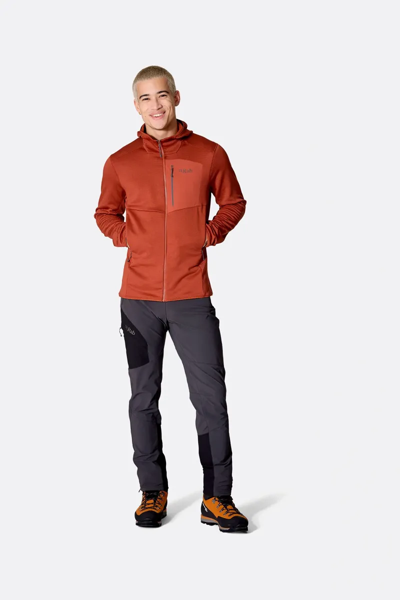 Rab Ascendor Men's Fleece Hoody in Tempest Blue-8