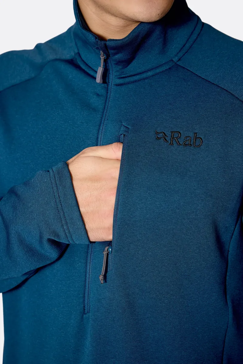 Rab Covex Men's Pull-On Fleece in Black-5