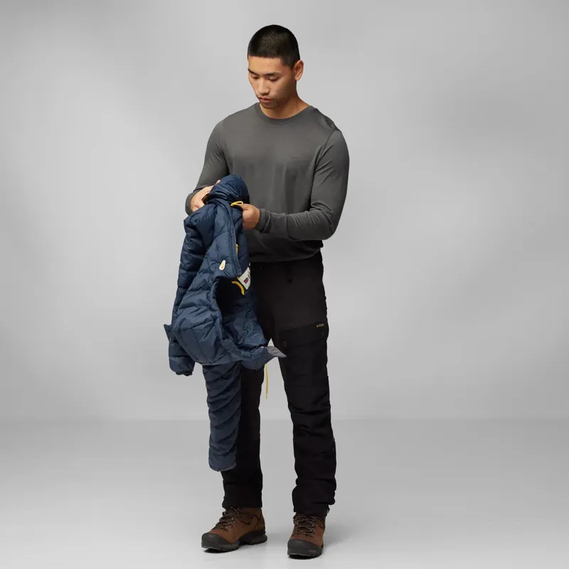 Fjallraven Expedition Pack Down Hoodie Men's in Black-12