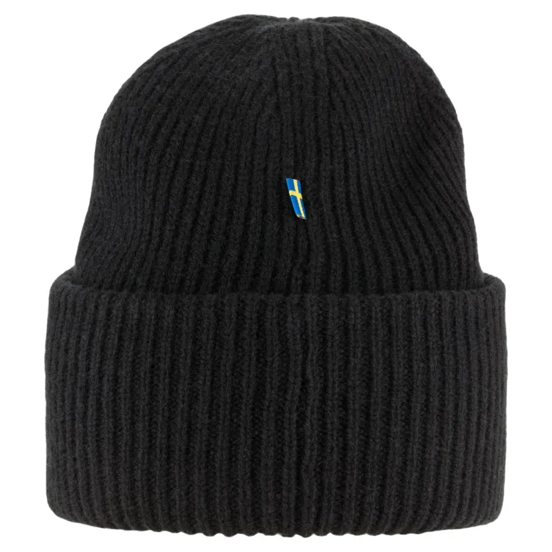 Fjallraven Heavy Beanie in Black-1