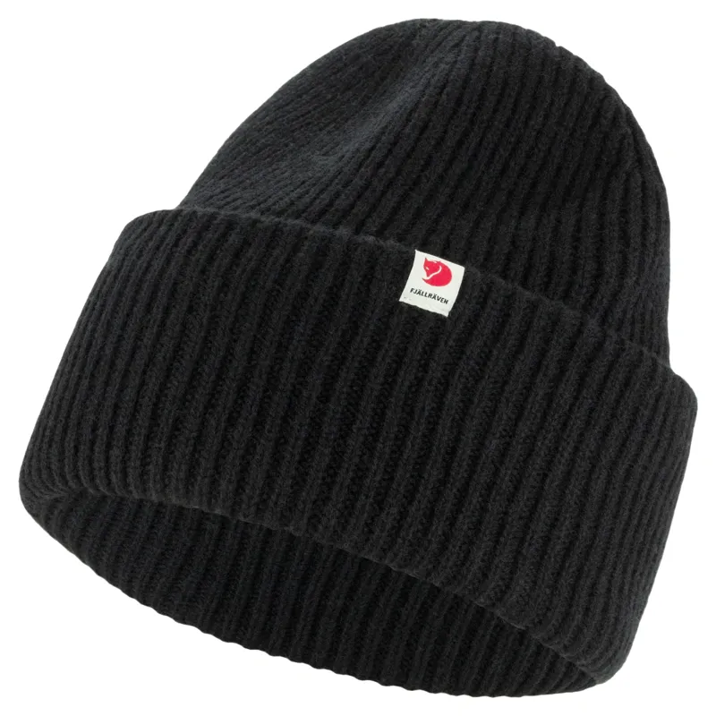 Fjallraven Heavy Beanie in Black