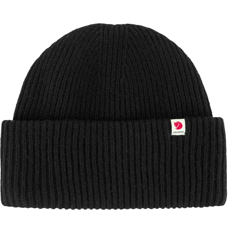 Fjallraven Heavy Beanie in Black-2