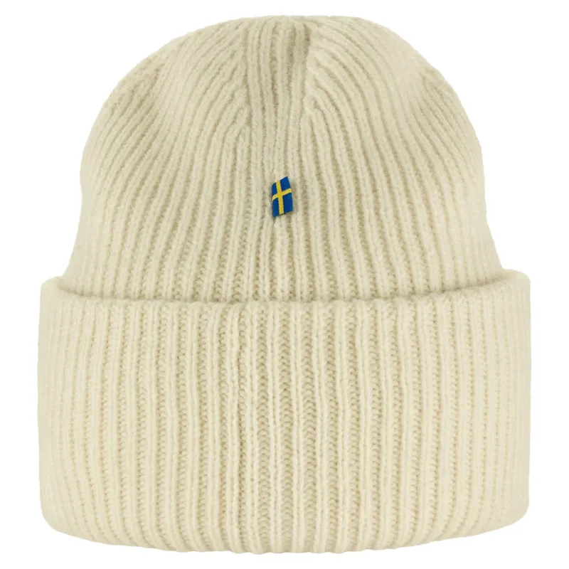 Fjallraven Heavy Beanie in Chalk White-1