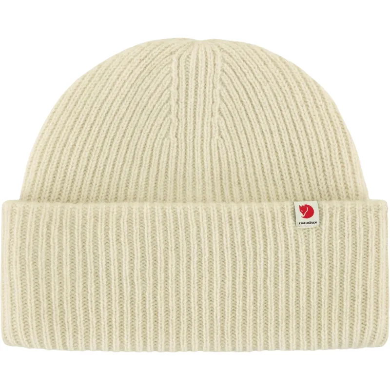 Fjallraven Heavy Beanie in Chalk White-2