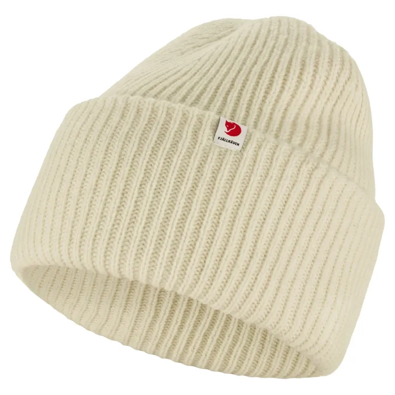 Fjallraven Heavy Beanie in Chalk White