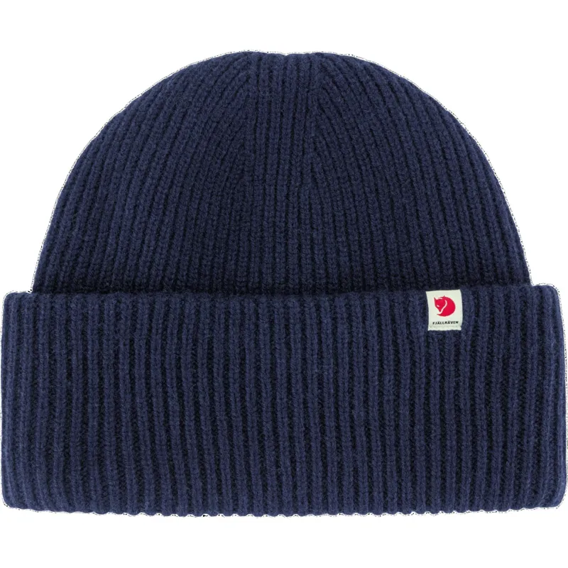 Fjallraven Heavy Beanie in Dark Navy-2