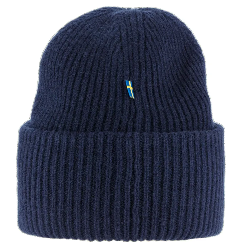 Fjallraven Heavy Beanie in Dark Navy-1