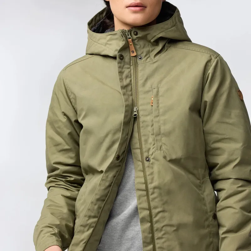 Fjallraven Womens Kiruna Padded Parka in Black-4