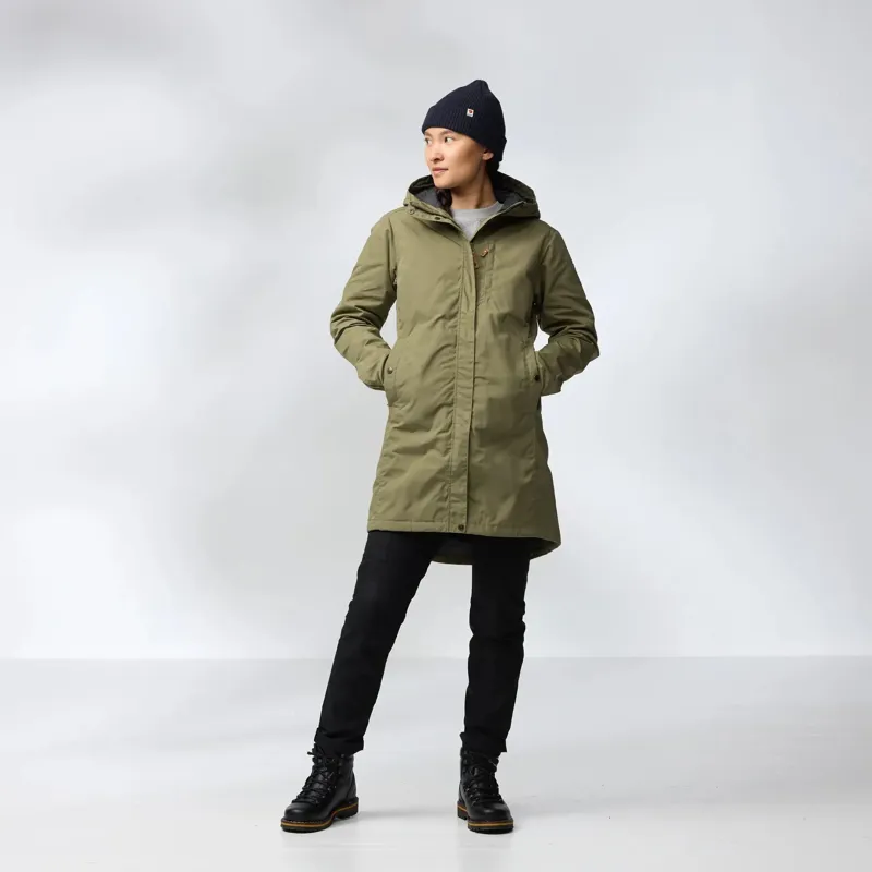 Fjallraven Womens Kiruna Padded Parka in Black-1