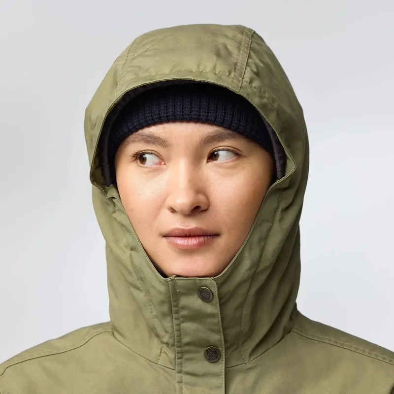 Fjallraven Womens Kiruna Padded Parka in Green-6