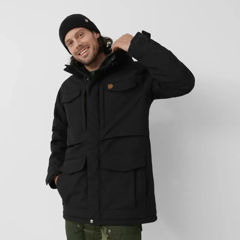 Fjallraven Nuuk Parka Men's in Black-4