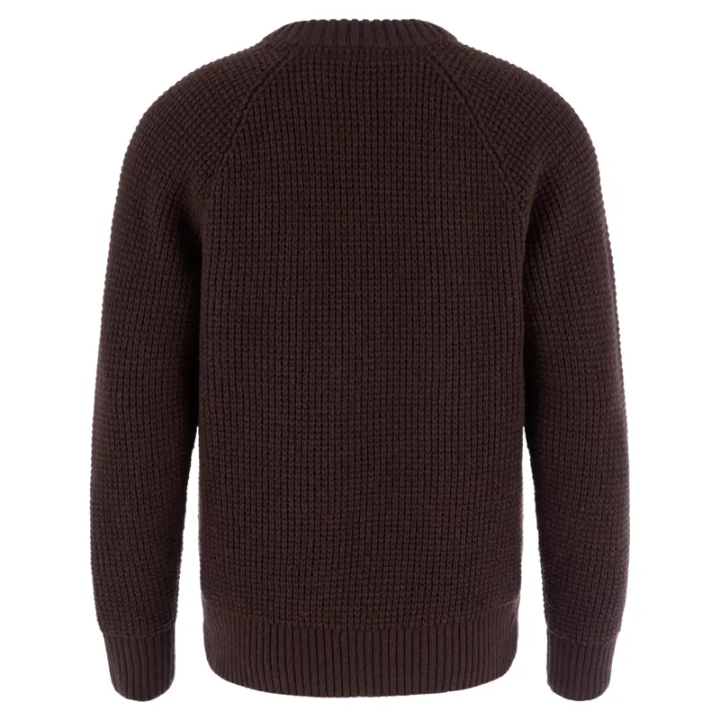 Fjallraven Ovik Waffle Knit Men's Sweater in Black Oak-1