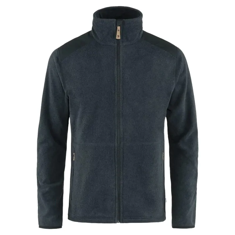 Fjallraven Sten Men's Fleece Jacket in Dark Navy