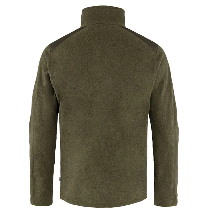 Fjallraven Sten Men's Fleece Jacket in Dark Olive-1