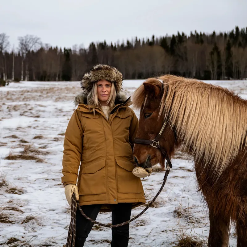 Fjallraven Womens Nuuk Parka in Dark Navy-12