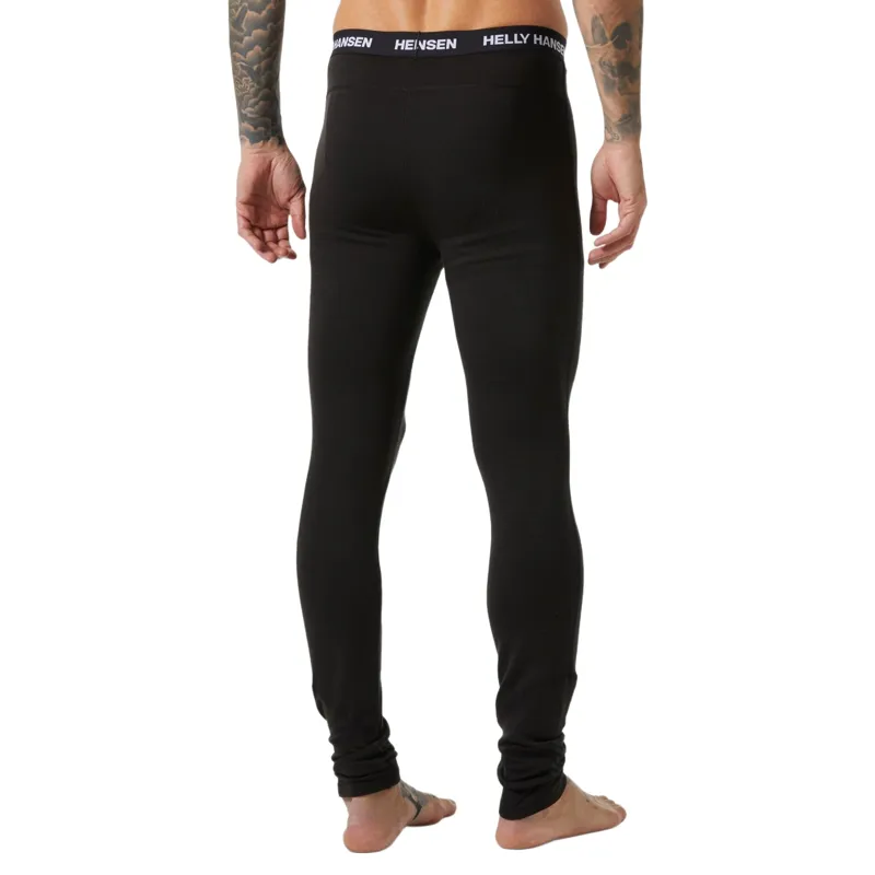 Helly Hansen Men's Lifa Merino Midweight Base Layer Pants in Black-3