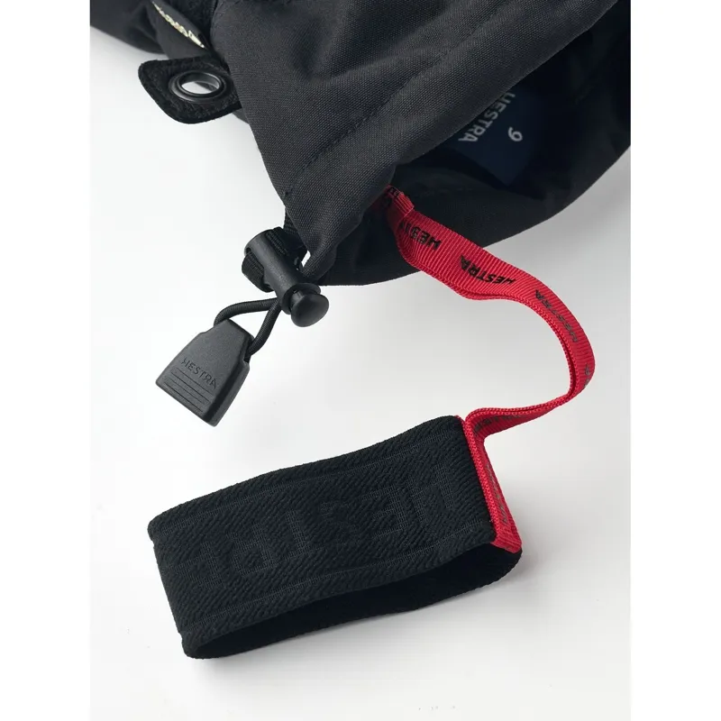 Hestra Army Leather Gore-Tex - 5 finger Glove in Black/Black-5