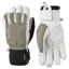 Hestra Army Leather Gore-Tex Short 5-Finger Ski Glove in Light Grey/Offwhite