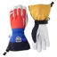 Hestra Army Leather Heli Ski 5-Finger Gloves in Light Red Multi
