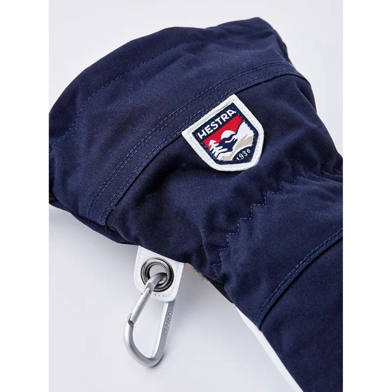 Hestra Army Leather Heli Ski 5-Finger Gloves in Navy-5