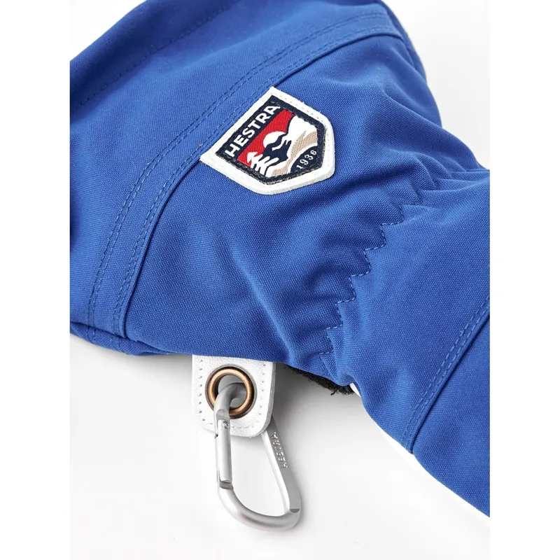 Hestra Army Leather Heli Ski 5-Finger Gloves in Royal Blue-1