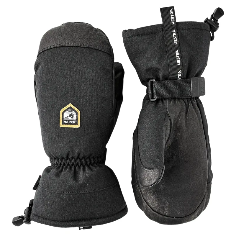 Hestra CZone Mountain Ski Mitt in Black