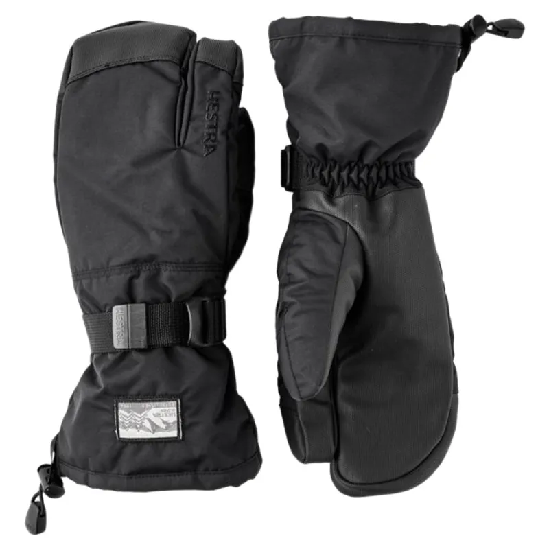 Hestra Gauntlet Sr. 3 Finger Glove in Black