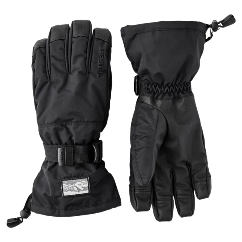 Hestra Gauntlet Sr. 5 Finger Glove in Black