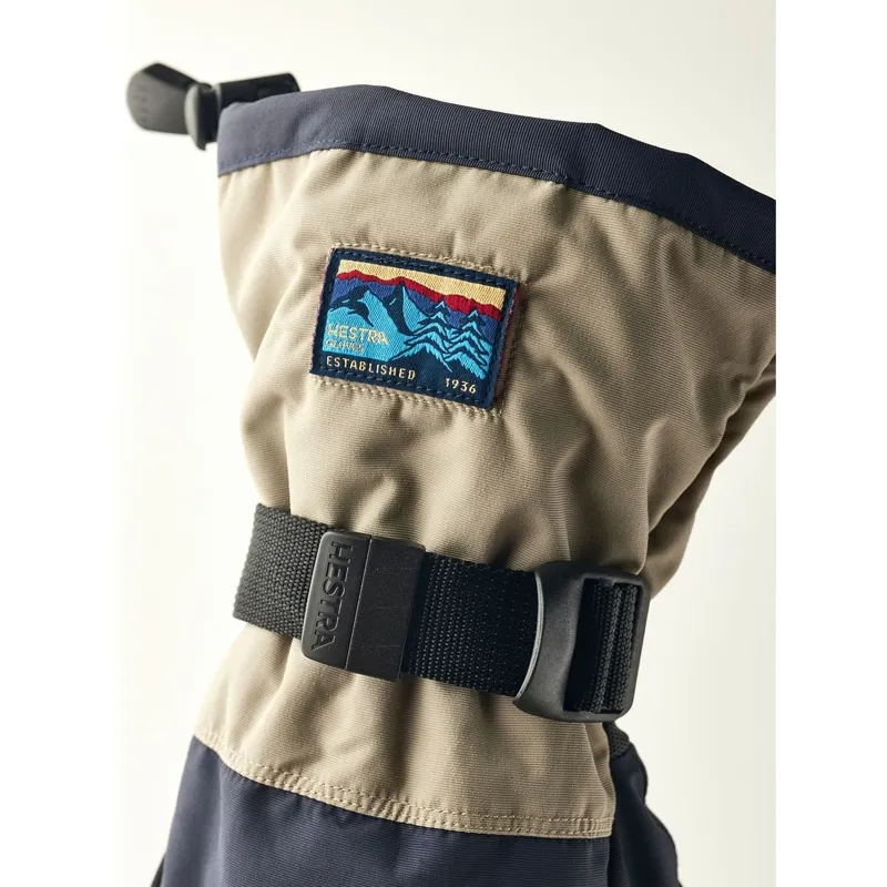 Hestra Gauntlet Sr. - 5 Finger Glove in Dark Navy/Beige-4