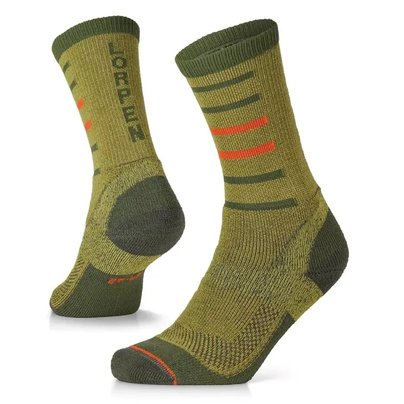 Lorpen PRO Trek Midweight Crew Socks in Cardamon Seed