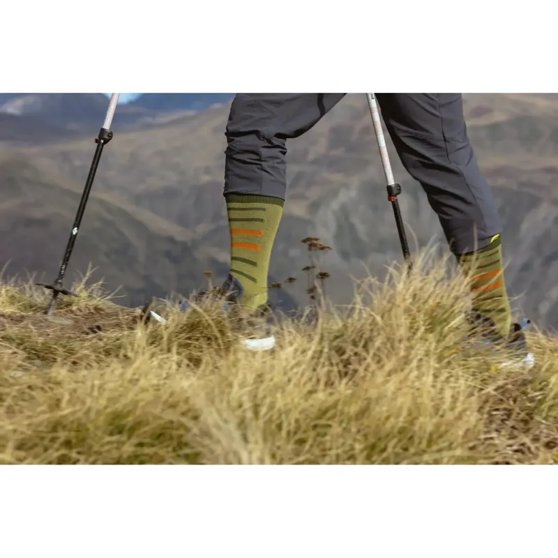 Lorpen PRO Trek Midweight Crew Socks in Cardamon Seed-2