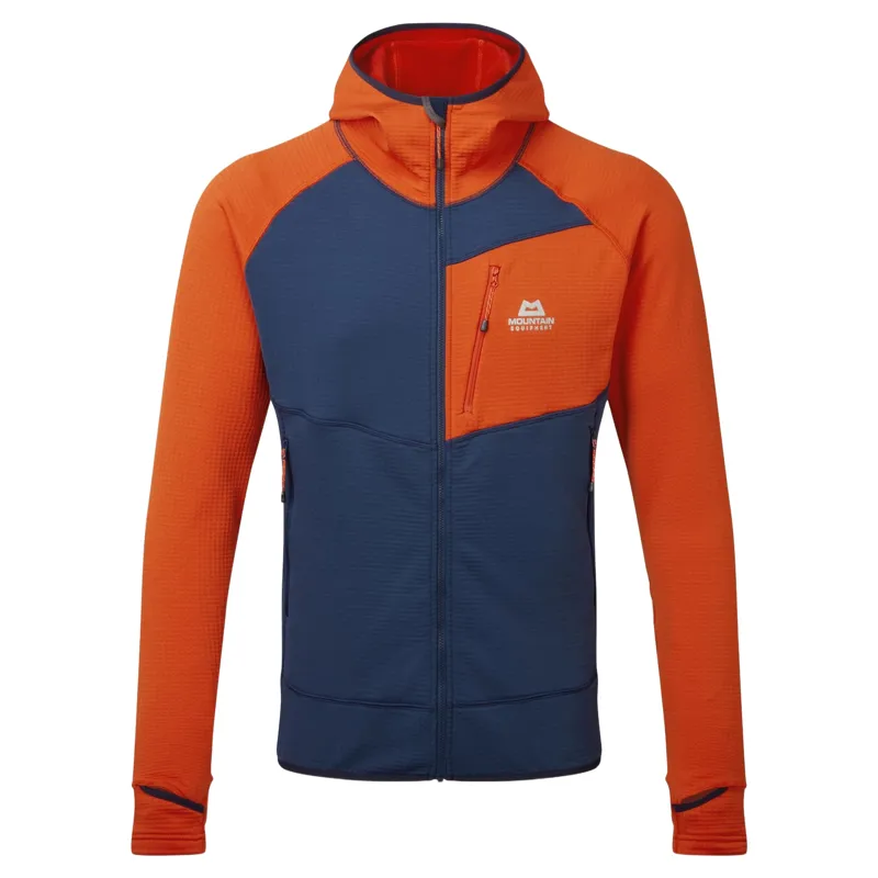 Mountain Equipment Eclipse Hooded Men's Fleece Jacket in Medieval/Cardinal