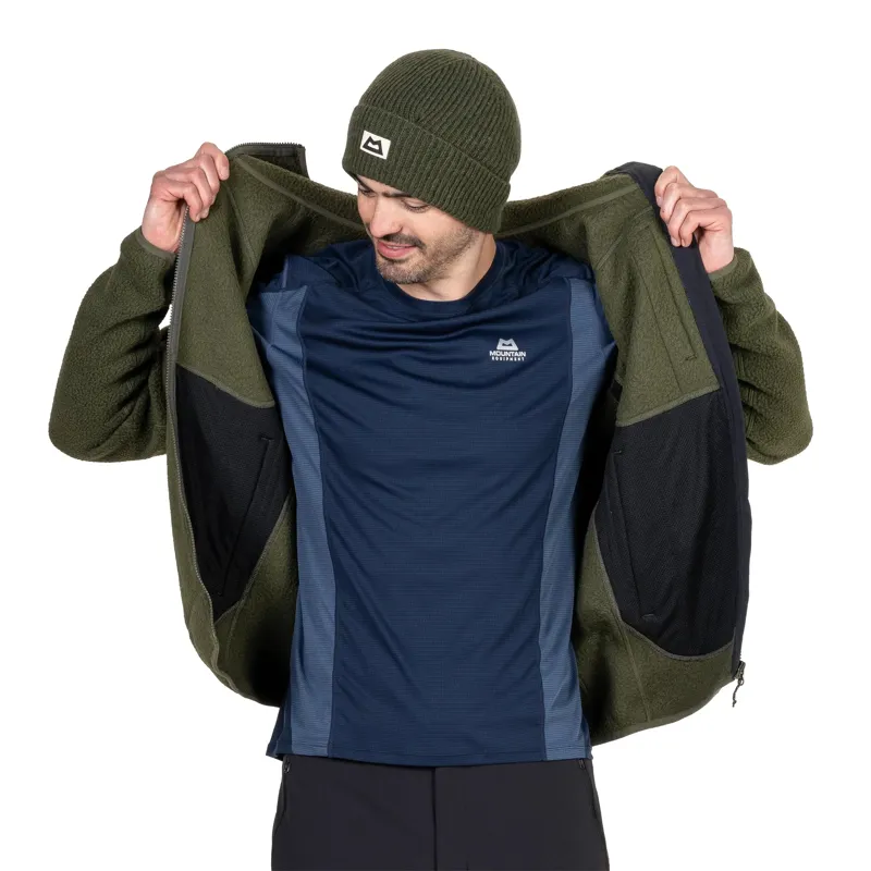 Mountain Equipment Highpile Hooded Men's Fleece Jacket in Buckthorn-Black-8