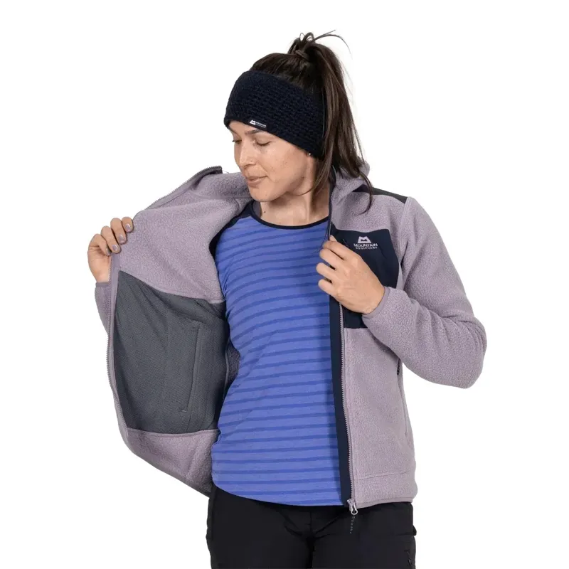Mountain Equipment Highpile Hooded Women's Fleece Jacket in Allium-Cosmos-5