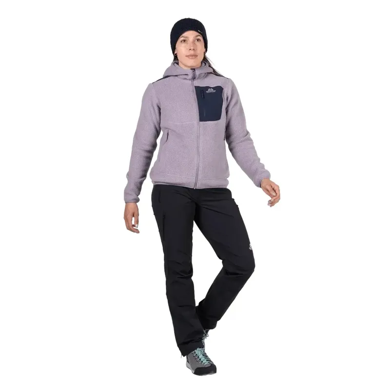 Mountain Equipment Highpile Hooded Women's Fleece Jacket in Allium-Cosmos-2