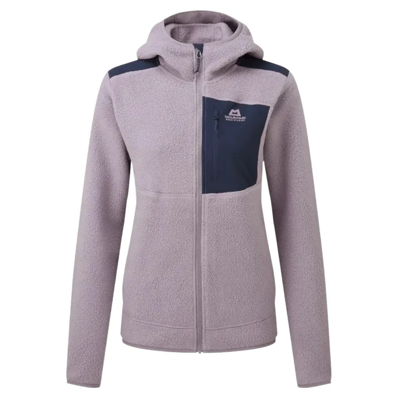 Mountain Equipment Highpile Hooded Women's Fleece Jacket in Allium-Cosmos