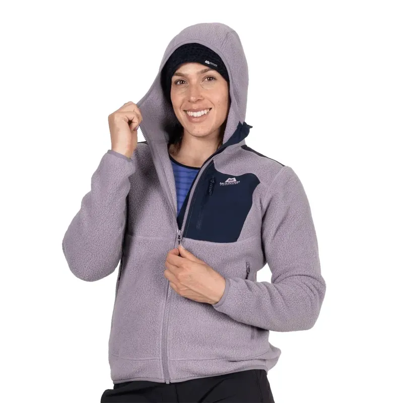 Mountain Equipment Highpile Hooded Women's Fleece Jacket in Allium-Cosmos-6