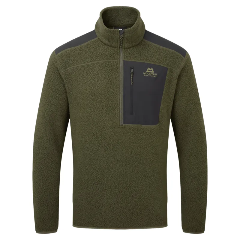 Mountain Equipment Highpile Men's Fleece Zip T in Buckthorn-Black