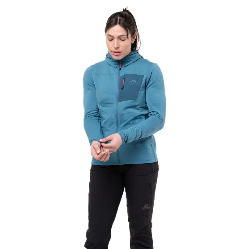 Mountain Equipment Lumiko Hooded Jacket Women's in Medieval Blue-2