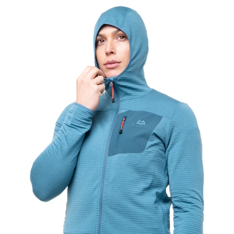 Mountain Equipment Lumiko Hooded Jacket Women's in Medieval Blue-5