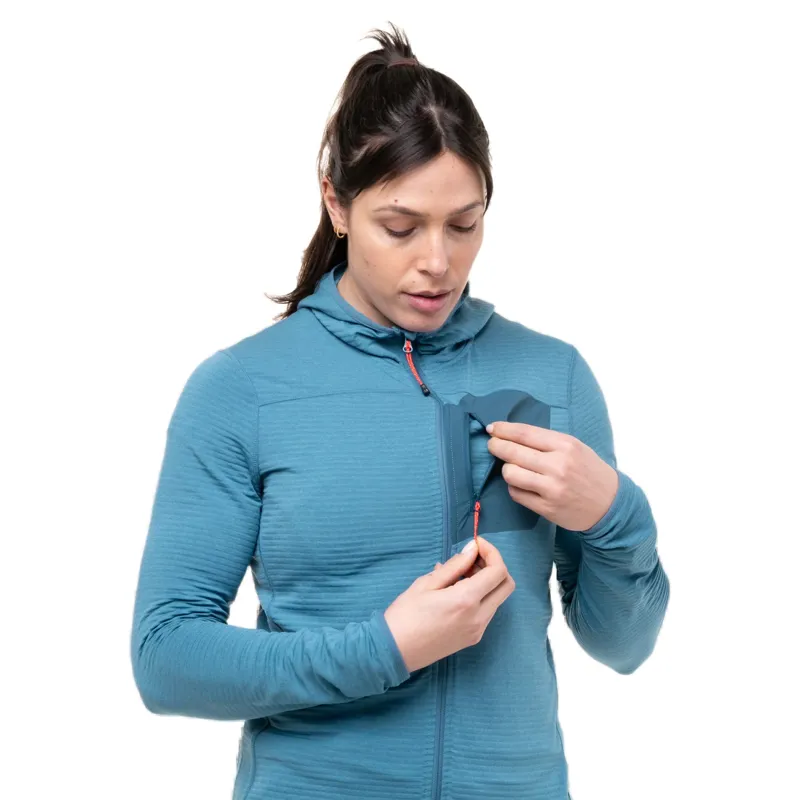 Mountain Equipment Lumiko Hooded Jacket Women's in Medieval Blue-4