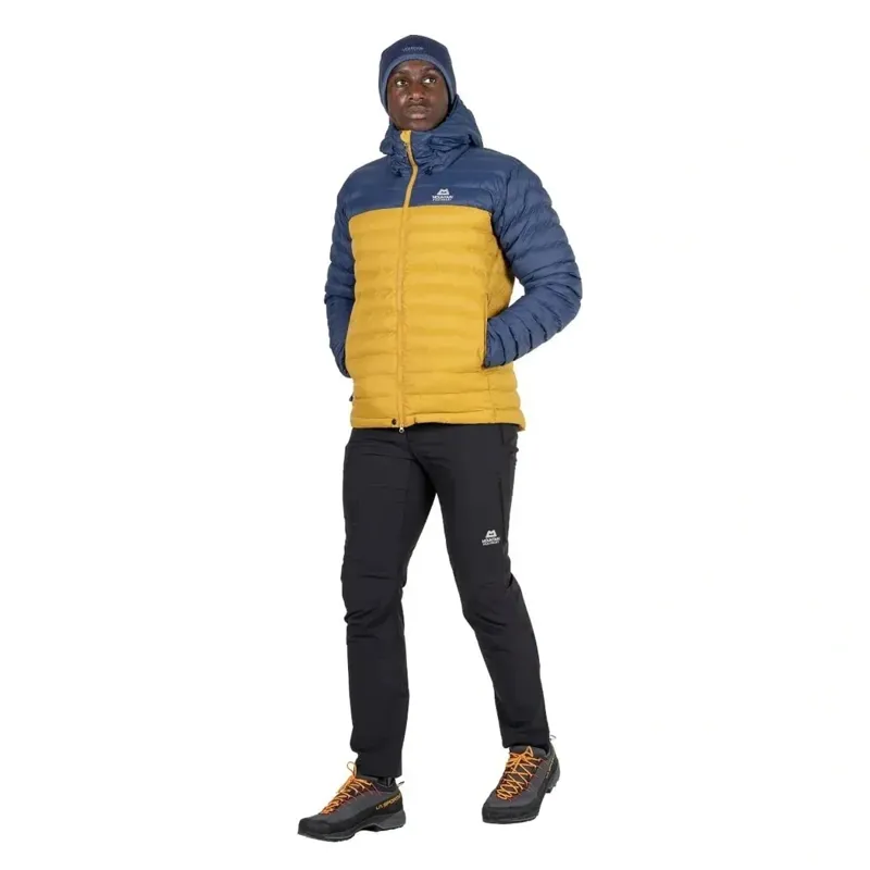 Mountain Equipment Superflux Hooded Men's Jacket in Mustard/Dusk-3