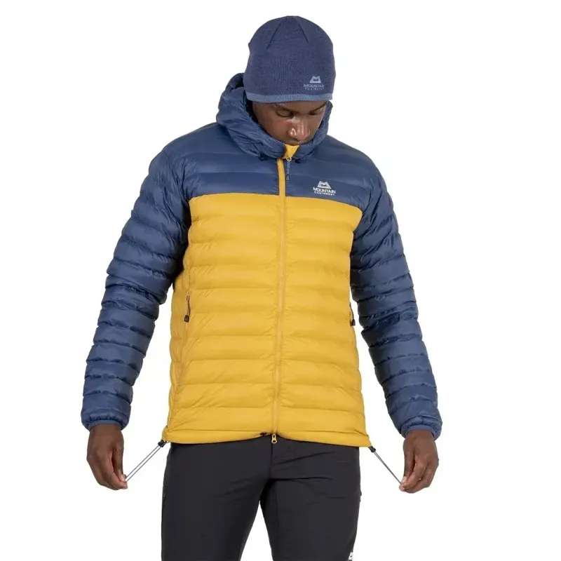 Mountain Equipment Superflux Hooded Men's Jacket in Mustard/Dusk-9