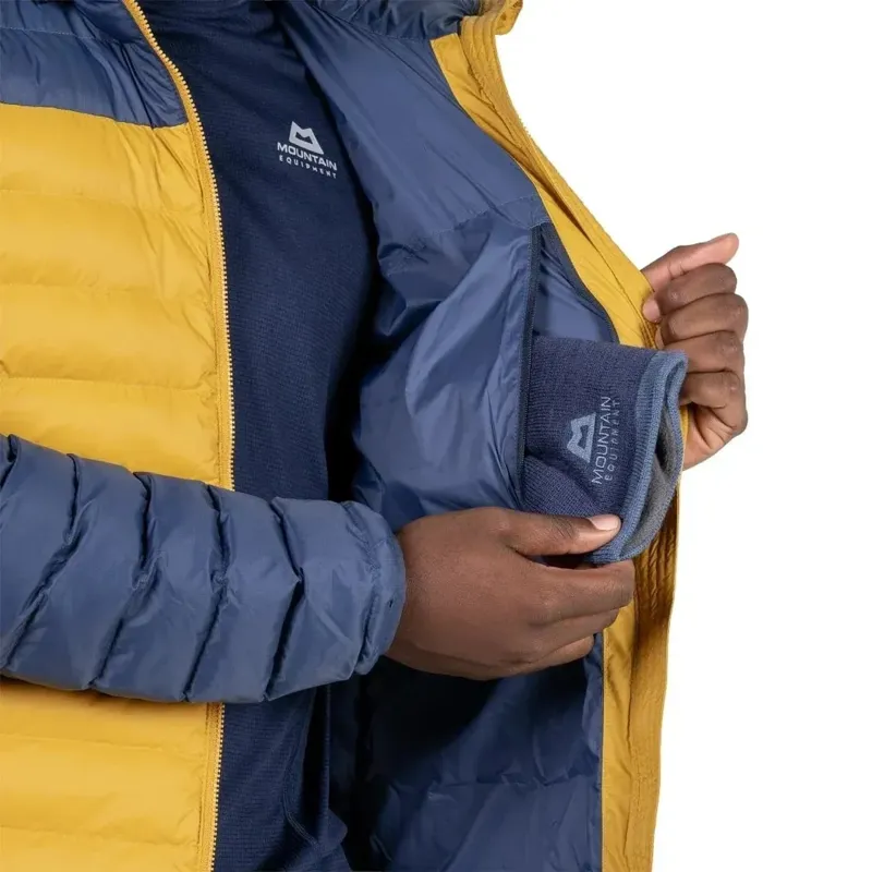 Mountain Equipment Superflux Hooded Men's Jacket in Mustard/Dusk-6