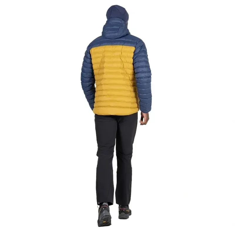 Mountain Equipment Superflux Hooded Men's Jacket in Mustard/Dusk-10