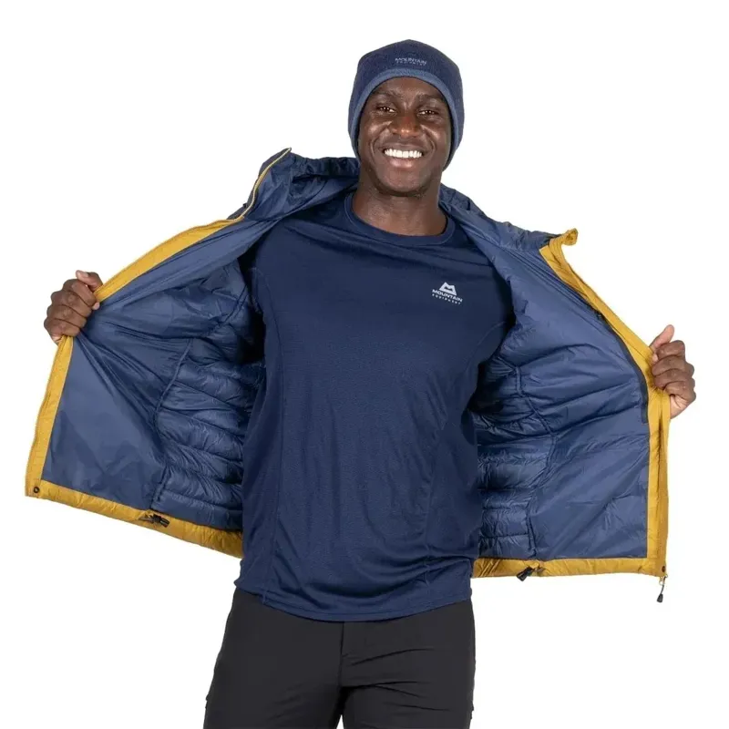 Mountain Equipment Superflux Hooded Men's Jacket in Mustard/Dusk-4
