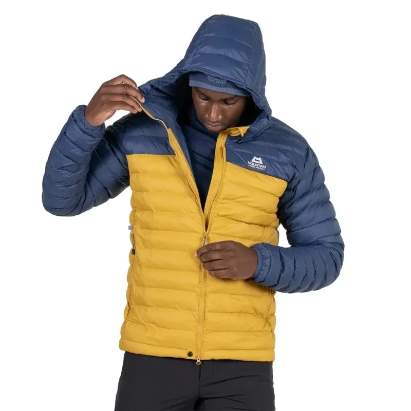 Mountain Equipment Superflux Hooded Men's Jacket in Mustard/Dusk-2
