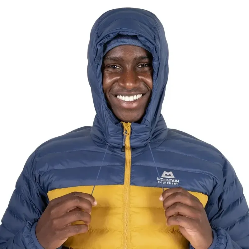 Mountain Equipment Superflux Hooded Men's Jacket in Mustard/Dusk-8