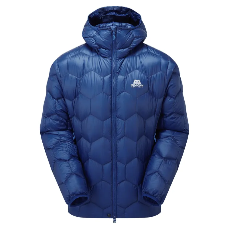 Mountain Equipment Xenith Hooded Men's Down Jacket in Admiral Blue