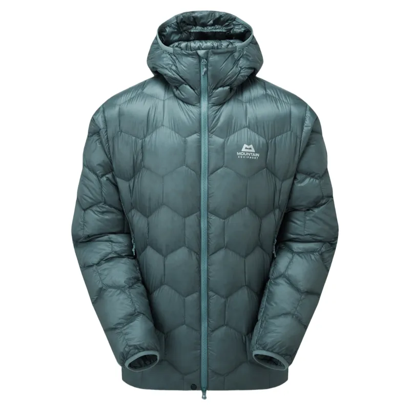 Mountain Equipment Xenith Hooded Men's Down Jacket in Goblin Blue